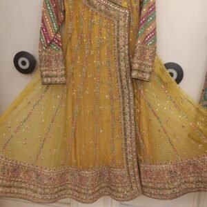 Mustard Bridal Umbrella Frock