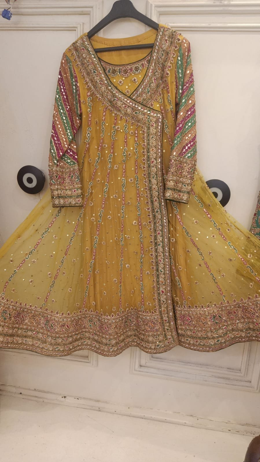 Mustard Bridal Umbrella Frock
