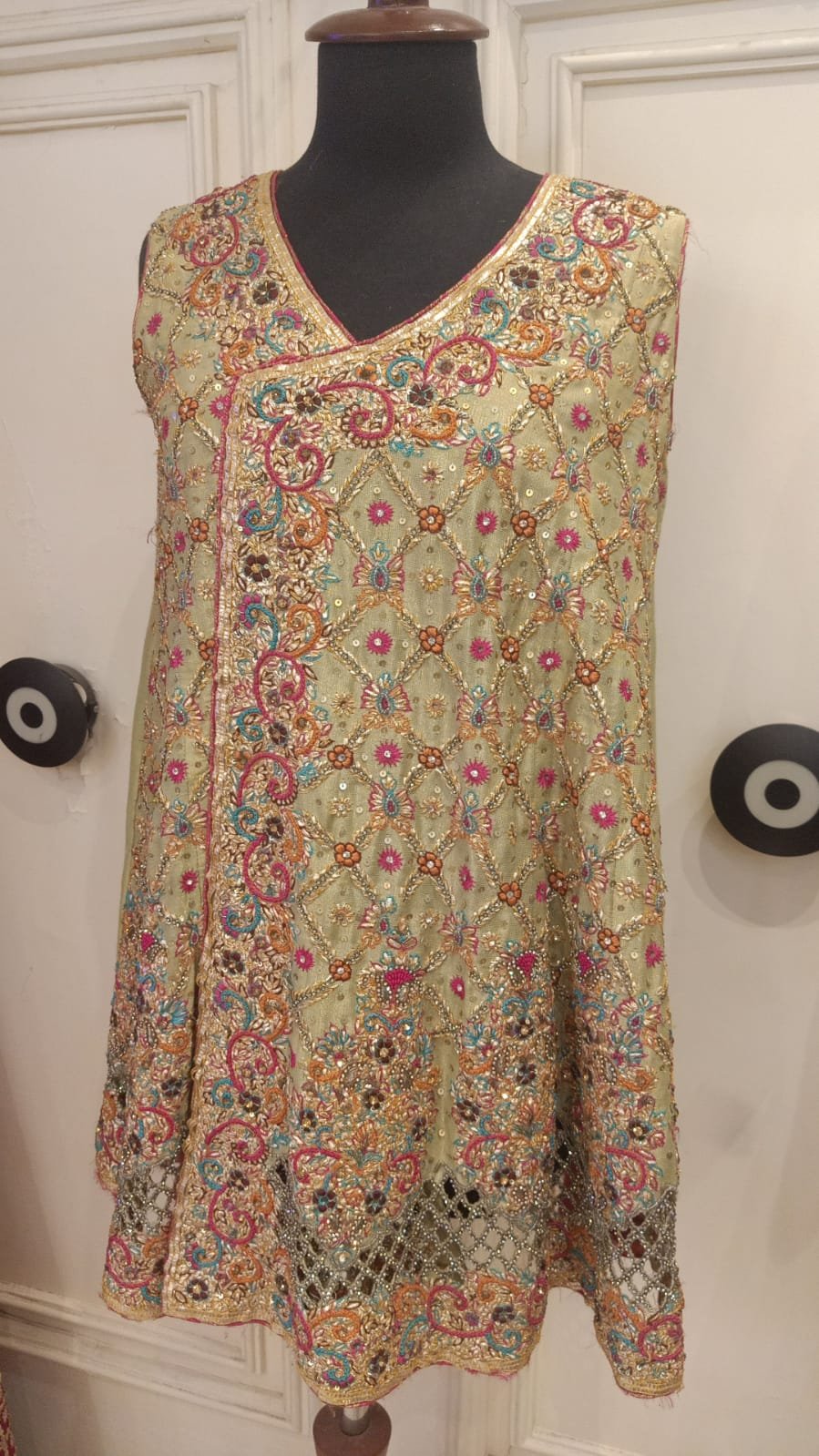 Ivory Embroidered Party Wear Shirt
