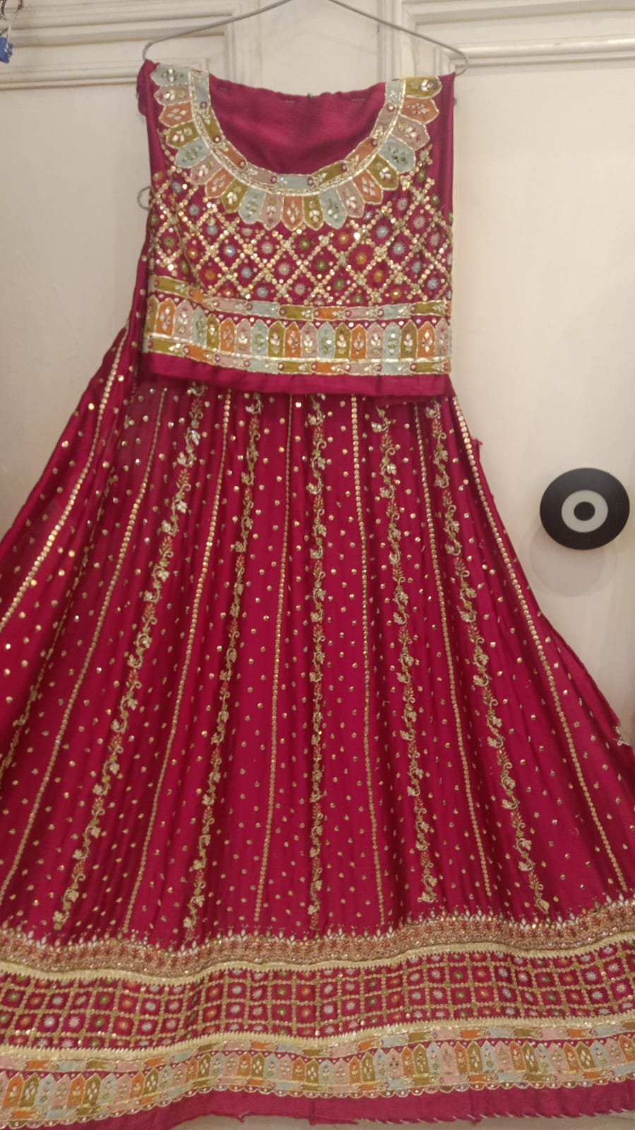 Ruby Bridal Umbrella Frock - Image 3